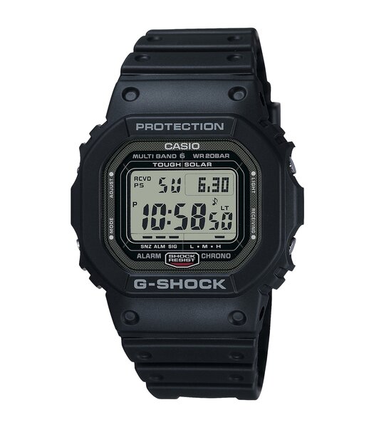 Montre CASIO G-SHOCK Homme GW-5000U-1ER Digital Cadran MINERAL Noir Bracelet Résine Noir Boucle ardillon Etanchéité 20BAR