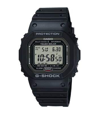 Montre CASIO G-SHOCK Homme GW-5000U-1ER Digital Cadran MINERAL Noir Bracelet Résine Noir Boucle ardillon Etanchéité 20BAR