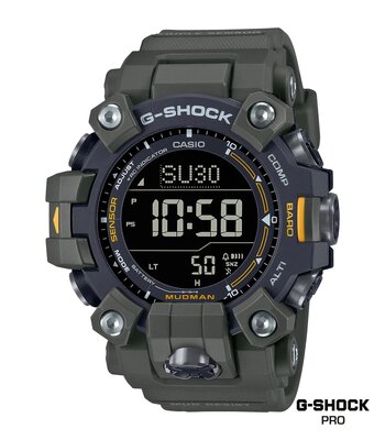 Montre CASIO G-SHOCK Homme GW-9500-3ER Digital Cadran Minéral Noir Bracelet Résine recyclé Vert Boucle ardillon Etanchéité 20 BAR