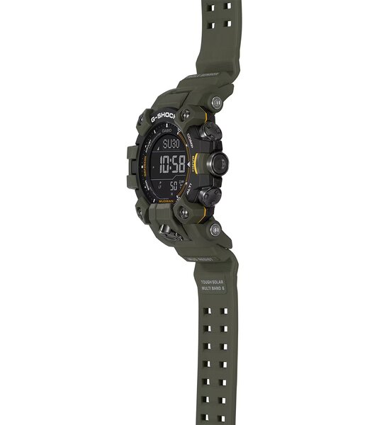 Montre CASIO G-SHOCK Homme GW-9500-3ER Digital Cadran Minéral Noir Bracelet Résine recyclé Vert Boucle ardillon Etanchéité 20 BAR