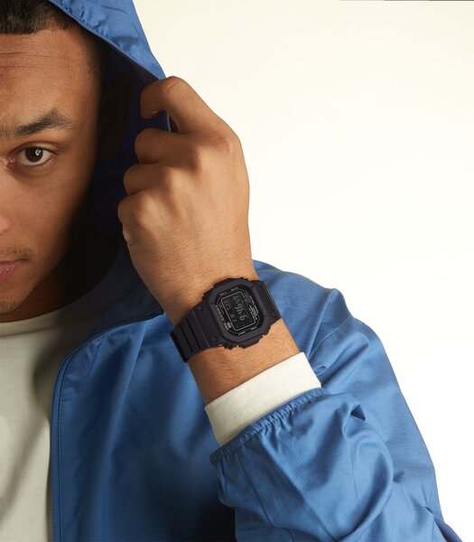 Montre CASIO G-SHOCK Homme GW-M5610U-1BER Digital Cadran MINERAL Noir Bracelet Résine Noir Boucle ardillon Etanchéité 20BAR
