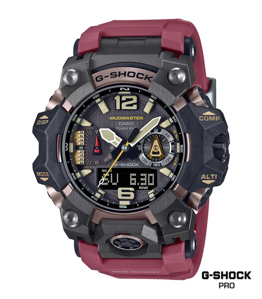 Horloge CASIO G-SHOCK Heren GWG-B1000-1A4ER Analoog Behuizing Saffier Zwart Bracelette Roestvrij staal Staal Boucle déployante Etanchéiteiten 10 BAR