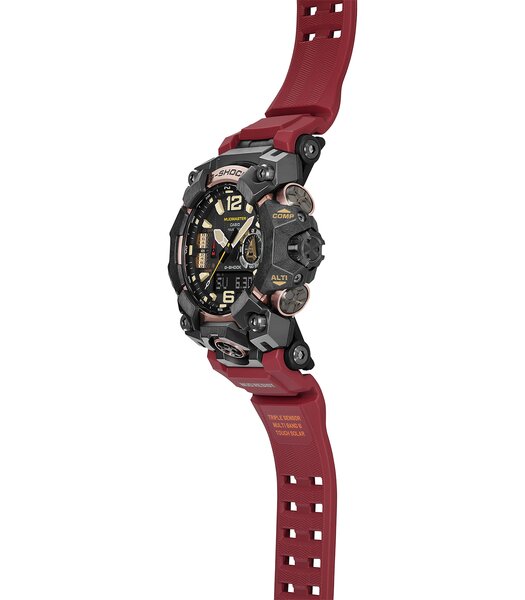 Horloge CASIO G-SHOCK Heren GWG-B1000-1A4ER Analoog Behuizing Saffier Zwart Bracelette Roestvrij staal Staal Boucle déployante Etanchéiteiten 10 BAR