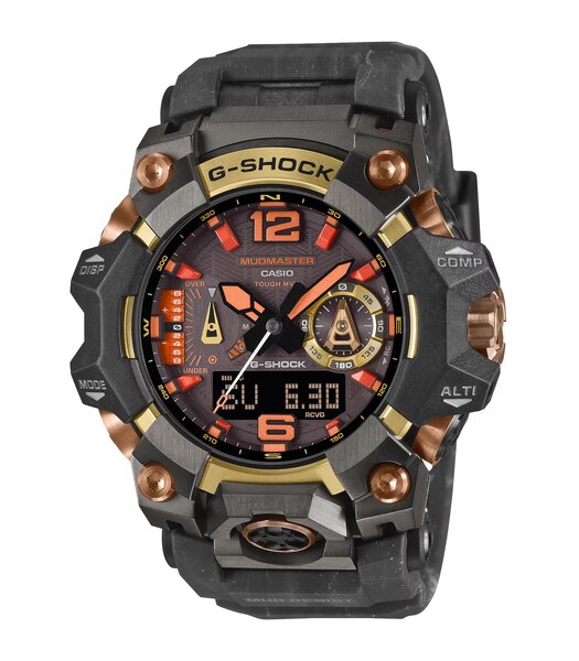Montre CASIO G-SHOCK Homme GWG-B1000MG-1A9ER Digital + analogique Cadran Acrylique Bracelet Résine recyclé Noir Etanchéité 20 ATM