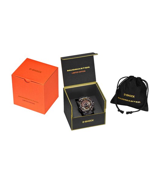 Montre CASIO G-SHOCK Homme GWG-B1000MG-1A9ER Digital + analogique Cadran Acrylique Bracelet Résine recyclé Noir Etanchéité 20 ATM