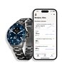 Montre Withings SCANWATCH NOVA Homme HWA10-07 Analogue-Digital Cadran Saphir Bleu Bracelet Acier inoxydable Acier Boucle déployante Etanchéité 10BAR