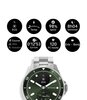 Montre Withings SCANWATCH NOVA Homme HWA10-08 Analogue-Digital Cadran Saphir Vert Bracelet Acier inoxydable Acier Etanchéité 10BAR