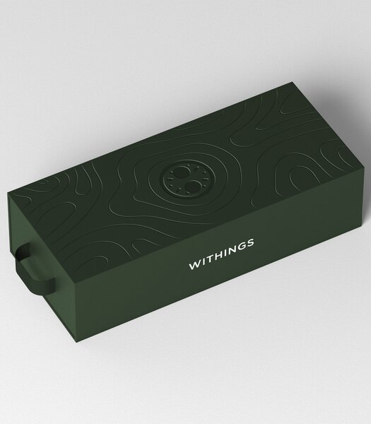 Montre Withings SCANWATCH NOVA Homme HWA10-08 Analogue-Digital Cadran Saphir Vert Bracelet Acier inoxydable Acier Etanchéité 10BAR