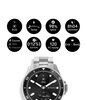 Montre Withings SCANWATCH NOVA Homme HWA10-09 Analogue-Digital Cadran Saphir Noir Bracelet Acier inoxydable Acier Etanchéité 10BAR