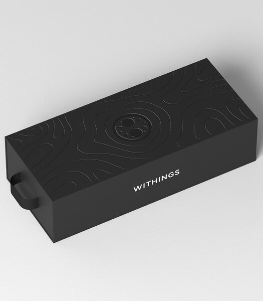 Montre Withings SCANWATCH NOVA Homme HWA10-09 Analogue-Digital Cadran Saphir Noir Bracelet Acier inoxydable Acier Etanchéité 10BAR