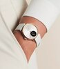 Horloge Withings SCANWATCH LIGHT Dames HWA11-01 Analoog-digitaal Behuizing Saffier Wit Bracelette Silicone Beige Etanchéiteiten 5BAR