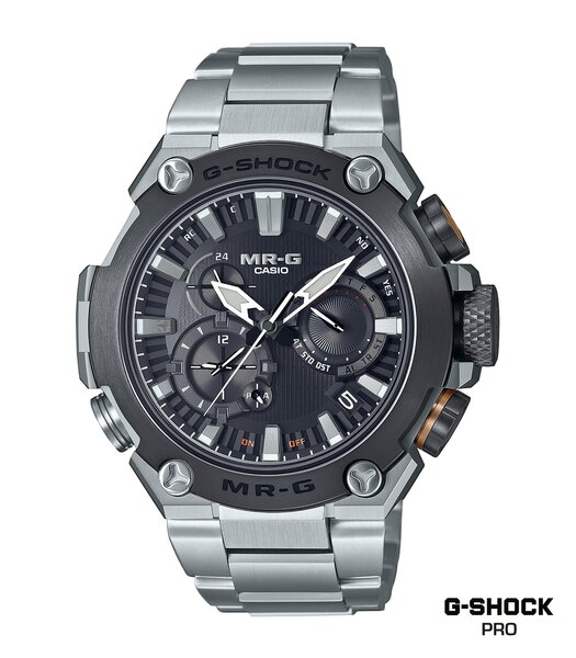 Montre CASIO G-SHOCK Homme MRG-B2000D-1ADR Analogue Cadran Saphir Noir Bracelet Titane Argenté Etanchéité 20BAR