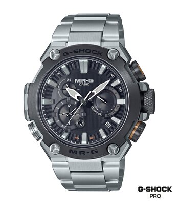 Montre CASIO G-SHOCK Homme MRG-B2000D-1ADR Analogue Cadran Saphir Noir Bracelet Titane Argenté Etanchéité 20BAR
