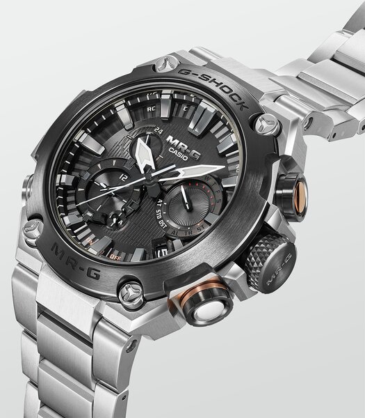 Montre CASIO G-SHOCK Homme MRG-B2000D-1ADR Analogue Cadran Saphir Noir Bracelet Titane Argenté Etanchéité 20BAR