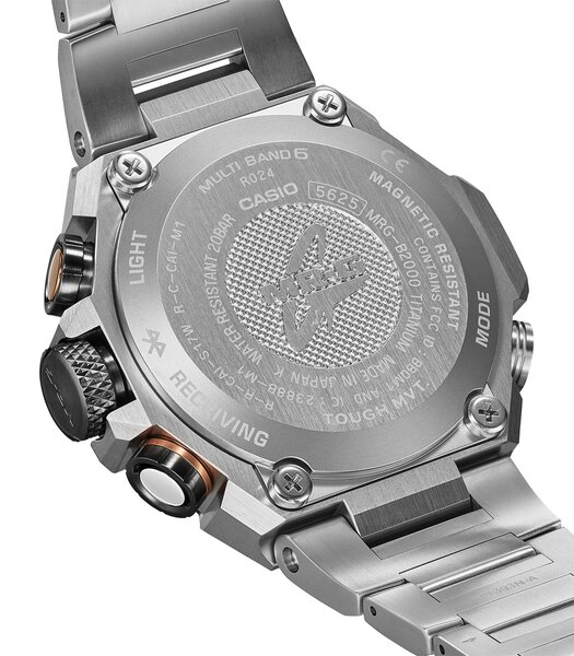 Montre CASIO G-SHOCK Homme MRG-B2000D-1ADR Analogue Cadran Saphir Noir Bracelet Titane Argenté Etanchéité 20BAR
