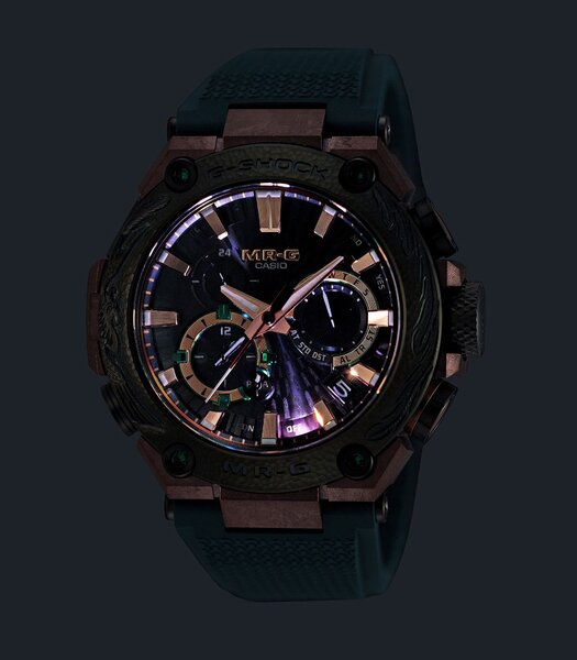 Montre CASIO G-SHOCK Homme MRG-B2000KT-3ADR Analogue Cadran Saphir Vert Bracelet Titane Vert Etanchéité 20BAR