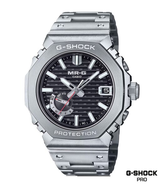 Montre CASIO G-SHOCK Homme MRG-B2100D-1ADR Analogue Cadran Saphir Bleu Bracelet Titane Argenté Etanchéité 20BAR