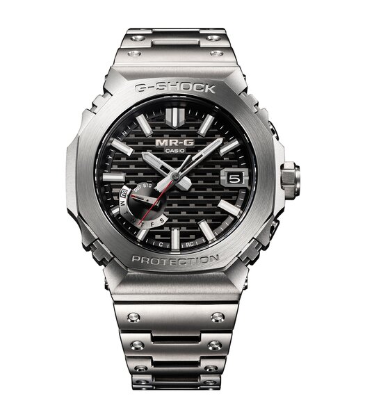 Montre CASIO G-SHOCK Homme MRG-B2100D-1ADR Analogue Cadran Saphir Bleu Bracelet Titane Argenté Etanchéité 20BAR