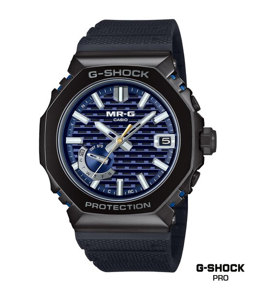 Montre CASIO G-SHOCK Homme MRG-B2100R-2ADR Analogue Cadran Saphir Bleu Bracelet Résine Bleu Etanchéité 20BAR