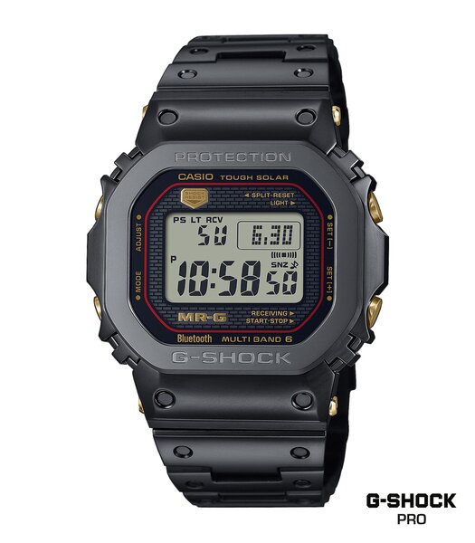 Montre CASIO G-SHOCK Homme MRG-B5000B-1DR Digital Cadran Saphir Noir Bracelet Titane Noir Etanchéité 20BAR