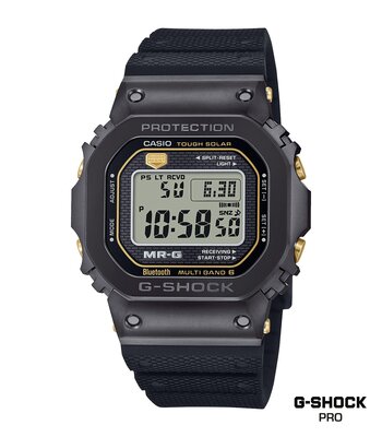 Montre CASIO G-SHOCK Homme MRG-B5000R-1DR Digital Cadran Acrylique Bracelet Résine Noir Boucle ardillon