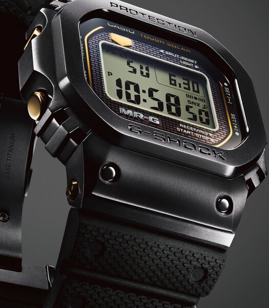 Montre CASIO G-SHOCK Homme MRG-B5000R-1DR Digital Cadran Acrylique Bracelet Résine Noir Boucle ardillon