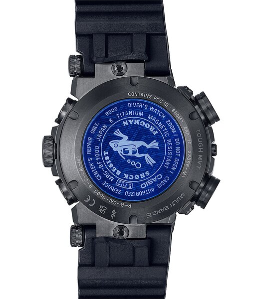 Montre CASIO G-SHOCK Homme MRG-BF1000R-1ADR Analogue Cadran Saphir Noir Bracelet Résine Noir Boucle déployante Etanchéité 20BAR