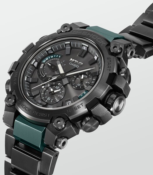 Montre CASIO G-SHOCK Homme MTG-B3000BD-1A2ER Analogue Cadran Saphir Bleu Bracelet Acier inoxydable Noir Boucle déployante Etanchéité 20BAR