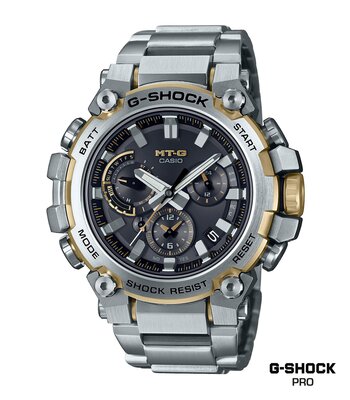 Montre CASIO G-SHOCK Homme MTG-B3000D-1A9ER Analogue Cadran Saphir Or Bracelet Acier inoxydable Argenté Boucle déployante Etanchéité 20BAR