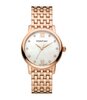 Horloge PONTIAC AMBER Dames P10060 Analoog Behuizing Saffier PARELMOER Bracelette Roestvrij staal Roségoudkleurig BOUCLE DEPLOYANTE Etanchéiteiten 5AT