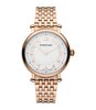 Montre PONTIAC WESTMINSTER Femme P10064 Analogue Cadran Saphir Blanc Bracelet Acier inoxydable Or rose BOUCLE DEPLOYANTE Etanchéité 5ATM