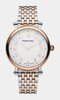 Montre PONTIAC WESTMINSTER Femme P10067 Analogue Cadran Saphir Blanc Bracelet Acier inoxydable Acier / or rose BOUCLE DEPLOYANTE Etanchéité 5ATM