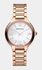 Montre PONTIAC LEICESTER Femme P10071 Analogue Cadran Saphir Blanc Bracelet Acier inoxydable Or rose BOUCLE DEPLOYANTE Etanchéité 5ATM