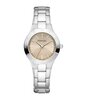 Horloge PONTIAC AURIGA Dames P10101 Analoog Behuizing Saffier Bruin Bracelette Staal Grijs BOUCLE DEPLOYANTE Etanchéiteiten 5ATM