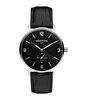 Montre PONTIAC ARTHUR Homme P20060 Analogique Cadran Saphir Noir Bracelet Cuir Noir Boucle ardillon Etanchéité 5 ATM
