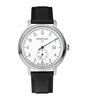 Montre PONTIAC MONOTIME Homme P20103 Analogue Cadran Saphir Blanc Bracelet Cuir Noir Boucle ardillon Etanchéité 5BAR