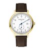 Montre PONTIAC MONOTIME Homme P20104 Analogue Cadran Saphir Blanc Bracelet Cuir Brun Boucle ardillon Etanchéité 5BAR