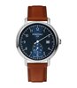 Montre PONTIAC MONOTIME Homme P20105 Analogue Cadran Saphir Bleu Bracelet Cuir Brun Boucle ardillon Etanchéité 5BAR