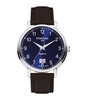 Montre PONTIAC ERIC Homme P20122 Analogique Cadran Saphir Bleu Bracelet Cuir Brun Boucle ardillon Etanchéité 5 ATM