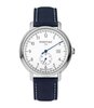 Montre PONTIAC MONOTIME Homme P20140 Analogique Cadran Saphir Blanc Bracelet Cuir Bleu Boucle ardillon Etanchéité 5 ATM