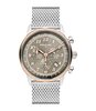Montre PONTIAC PHOENIX Homme P40022 Analogique Cadran Saphir Brun Bracelet Milanais Argenté Clip / clasp Etanchéité 5 ATM