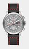 Montre PONTIAC RACING Homme P50002 Analogique Cadran Saphir Gris Bracelet Cuir Noir Boucle ardillon Etanchéité 5 ATM